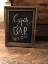 Cigar Bar Chalk Sign
